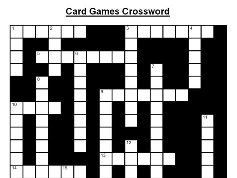 3 handed card game crossword.